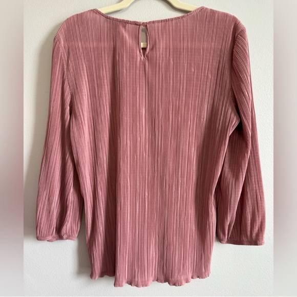 Adrianna Papell Pink Pleated Blouse - Picture 2 of 7